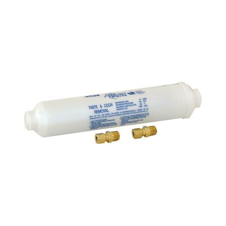 EZ-FLO EASTMAN 0.25 in. Compression x 0.25 in. Dia. Compression Plastic 10 in. In-Line Water Ice Maker Filter 4810859
